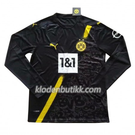 BVB Borussia Dortmund Borte Fotballdrakt 2020-2021 Langermet